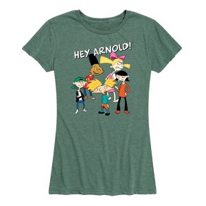 Women's - Hey Arnold! - Group Shot Short Sleeve Graphic T-Shirt - 1 of 4