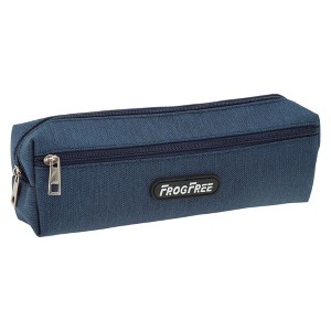 Unique Bargains Solid Color Double Layer Stationery Bags with Zipper for Office Men Women - 1 of 4