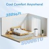 ZAFRO Portable Air Conditioners, Up to 450 Sq.Ft., 4-in-1 AC Unit with Fast Cooling/Energy Efficient/Remote/24H Timer - 3 of 4