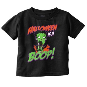 Betty Boop Zombie Halloween Treat Toddler Baby Girl T Shirt Brisco Brands - 1 of 4