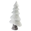Northlight Faux Fur Birch Tree Christmas Decoration - 17.25" - White - 3 of 4