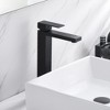SUMERAIN Matte Black Modern Bathroom Vessel Sink Faucet, Lead-free SUS 304 Lavatory Vanity Fauce - 3 of 4