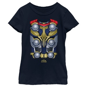Girl's Marvel: Thor: Love and Thunder Costume Thor Suit T-Shirt - 1 of 4