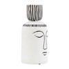 Sagebrook Home 11" Ceramic Sleeping Man Vase - Contemporary White and Black Geometric Vase For Decorative Table Accent - Stylish Home or Office - 3 of 4