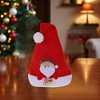 Unique Bargains Christmas Hat Polyester Non-Woven Fabric Red 11.02"x15.75" 1 Pc - 2 of 4