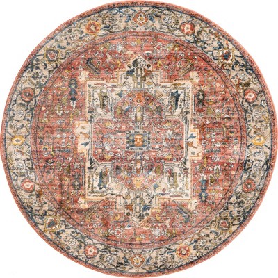 Nuloom Harriet Vintage Medallion Fringe Area Rug