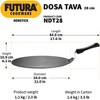 Hawkins 11" Futura Nonstick Flat Dosa Tava Griddle: Anodized Aluminum, Gas Compatible, Hand Wash, 1-Year Warranty - 3 of 4