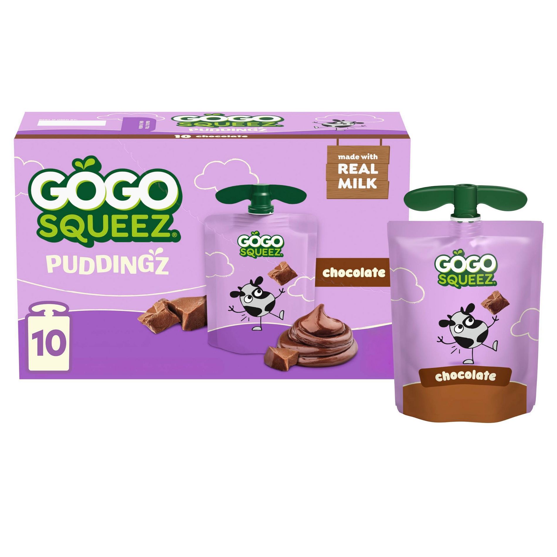 GoGo SqueeZ PuddingZ Yogurt - 10ct