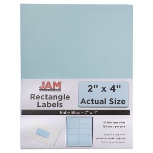JAM Paper Mailing Labels 2" x 4" 120ct - 1 of 4