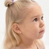 Girls' Round Bezel Screw Back 14k Gold Earrings - In Season Jewelry - 2 of 4