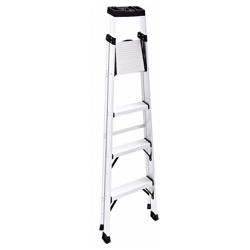 Rubbermaid 5.5ft Aluminum Ladder with Project Top, 2 of 7