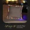 18" x 18" LED Lighted Throw Pillow – Christmas Decorative Flash Pillow with Colorful Edging for Sofa, Patio, Camping & Holiday Decor - 4 of 4