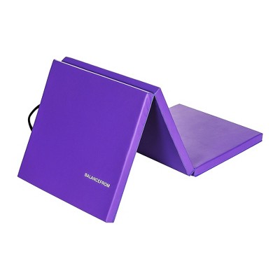 BalanceFrom All Purpose 2'x6'x1.5" Extra Thick High Density Anti Tear Gymnastics Gym Folding Exercise Aerobics Mats