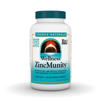 Wellness ZincMunity by Source Naturals, Inc.  -  30 VegCap