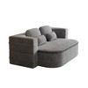Maliang 75'' 2-in-1 Foldable Sofa,Convertible Sleeper Foam Sofa Bed with Multi Functional Blanket,Lounge Sofa - 3 of 4