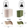 happimess Arlo Modern Bohemian Indoor Tambour Curve 3D Printed Planters with Drainage - 2 of 4