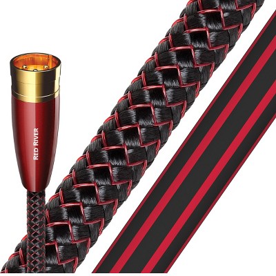AudioQuest Red River XLR to XLR Analog Audio Interconnect Cable - 1.64' (0.5m) - 2-Pack