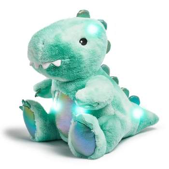 FAO Schwarz 12" Glow Brights LED with Sound Dinosaur Toy Plush