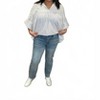 Women's Risen Jeans Midrise Slim Straight Slightly Distressed Jeans - RISEN - 3 of 4
