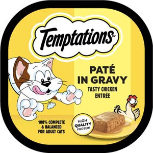 Temptations Pate in Gravy Chicken Flavor Wet Cat Food - 3.5oz - 1 of 4