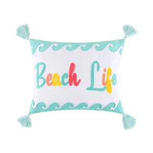 Summertime Beach Life Pillow- Levtex Home - 1 of 4