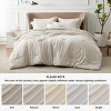 Bedsure | 2/3 Pcs Comforter Set Solid Cationic Dyeing Soft & Cozy Bedding Set - 4 of 4