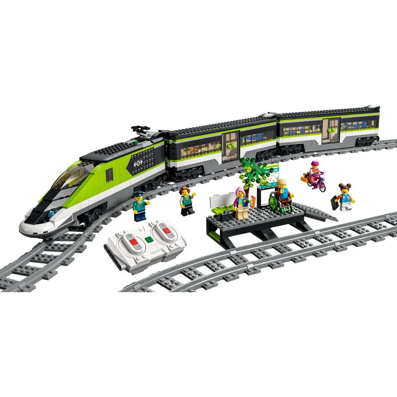 LEGO City Express Passenger Train Toy RC Lights Set 60337, 3 of 8