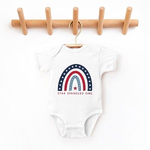 The Juniper Shop Star Spangled Girl Baby Bodysuit - 1 of 2