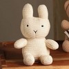TopComfy Baby and Toddler Learning Toys Handmade Cotton Knitted Soft Bunny Plush Toy Soft Toys Soft Washable Long Ears For Kids, Beige, 17"*11"*2" - 2 of 4
