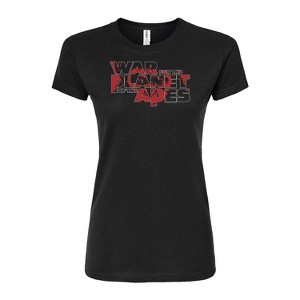 Women's - Planet of the Apes - Ceasar Logo Fitted Graphic T-Shirt - 1 of 2