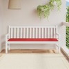 vidaXL Comfortable Garden Bench Cushion - Stylish Red 70.9"x19.7"x1.2" Oxford Fabric - Easy-to-Attach Ropes Included - 2 of 4