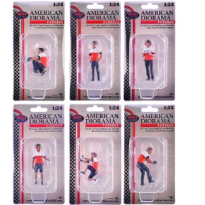 "Race Crew" 6 piece Figure Set for 1/24 scale models by American Diorama - 1 of 3