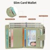 Clotth Women’s Wallet - RFID Blocking Thin Faux Leather Bifold Card Holder with Large Capacity & Zipper Coin Pocket for Travel,Work,Daily Use - 4 of 4