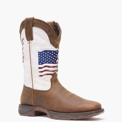 Women's Lady Rebel by Durango Women's Distressed Flag Embroidery Western Boot