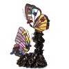 Chloe Lighting Edith 1 Tiffany-style 2 Light Butterfly Table Lamp 10" Wide - 2 of 2