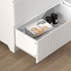 NicBex 6-Drawer Dresser,Wood Storage Tower Clothes Organizer with Wavy Drawer Panels,Chests of Drawers for Bedroom,Hallway,Entryway,Living Room,White - 4 of 4