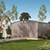 10x12 ft Outdoor Storage Shed, Metal Garden Tool Shed with Updated Frame Structure, Lockable Doors and Windows, Ideal for Backyard Garden Patio Lawn - 2 of 4