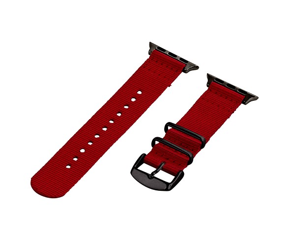 Clockwork Synergy Classic Nato Apple Watch Band 42mm Black