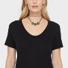 Adjustable Faux Leather Western Choker Necklace - Wild Fable™ Gold/Blue: Slide Closure, 80% Recycled Zinc - 2 of 4