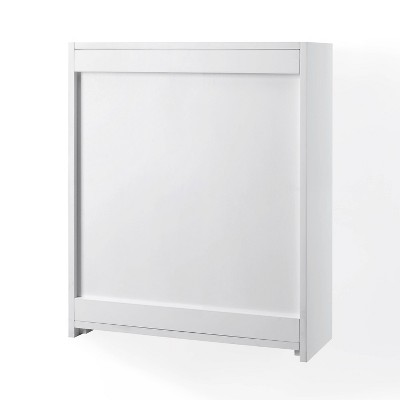Savannah 31" White MDF Wall-Mounted Bathroom Cabinet with Chrome Hardware