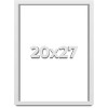 PosterPalooza | Slim Profile White Picture Frame - UV Acrylic, Foam Board Backing, Hanging Hardware - 2 of 4