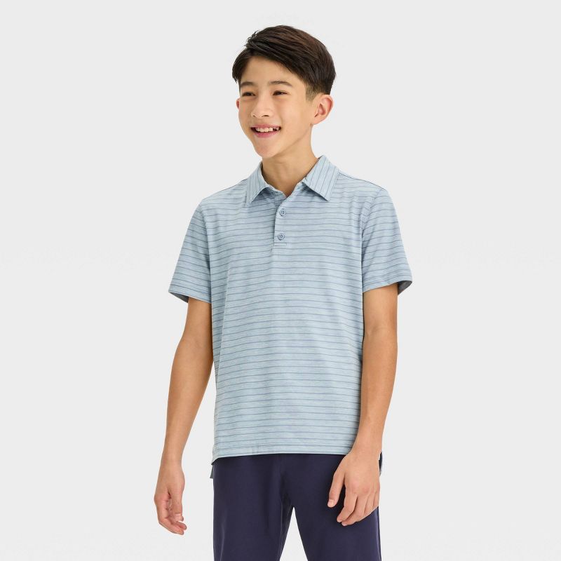 Boys' Golf Striped Polo Shirt - All In Motion™, 1 of 4