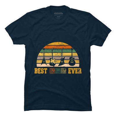 Men's Design By Humans Best Guitar Dad Ever Music Guitar Chord By BaoMinh T-Shirt