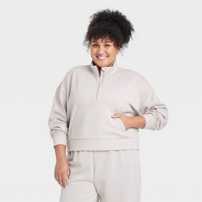 Women's Airy Sleek Ribbed 1/2 Zip Pullover - All In Motion™