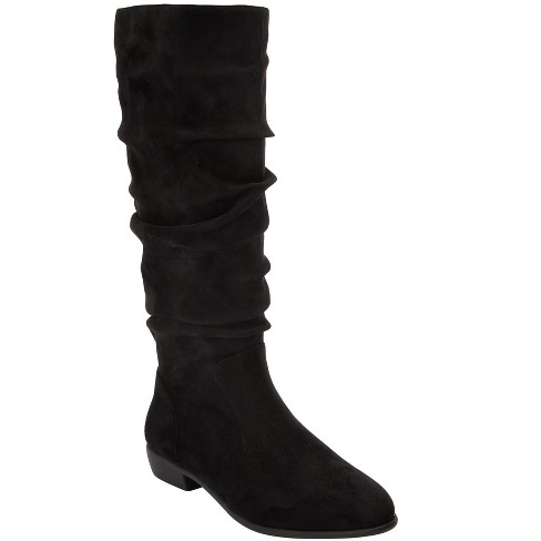 Wide calf hotsell flat boot