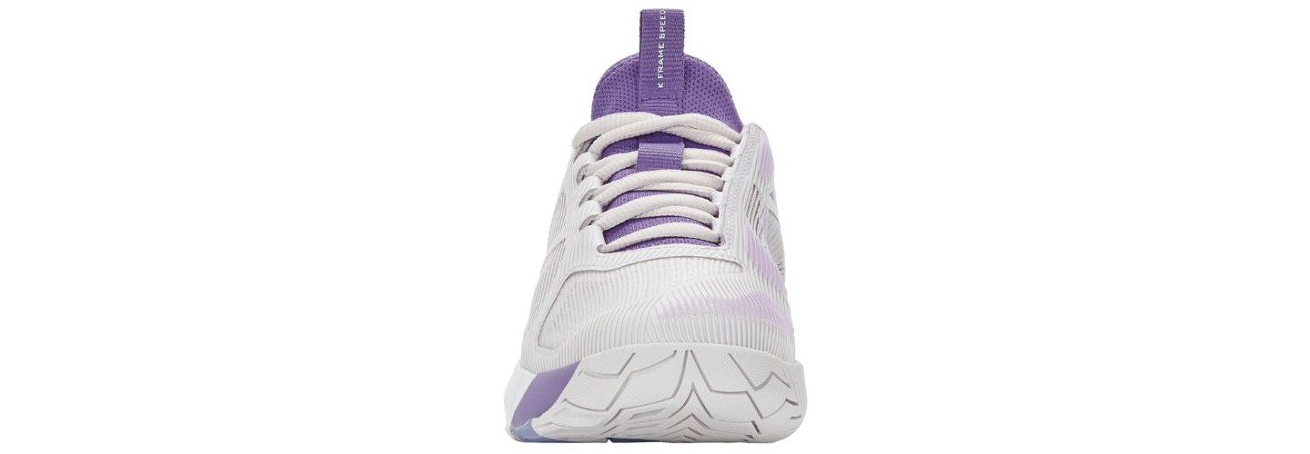 Женские кроссовки K-Swiss K-Frame Speed Tennis Shoe (Nimbus Cloud/White/Purple Haze), цвет: Белый — фото 3