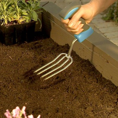 BERNINI Outdoor Ergonomic Grip Garden Fork_3