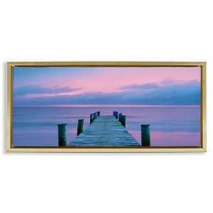Stupell Industries Dock at Sunset Horizon, 25" x 11" - 1 of 4