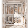 Aheaplus Closet Organizer with 2 Drawers and Shelves, 4.2-8.8 FT Walk-in Closet System with Hang Rods - 4 of 4