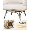 Egg Chair Wicker Outdoor Chairs, Oversize Patio Chair Rattan Lounger Chair w/ 4 Cushions & Steel Frame Stand for Indoor Outdoor Patio Backyard - 3 of 4